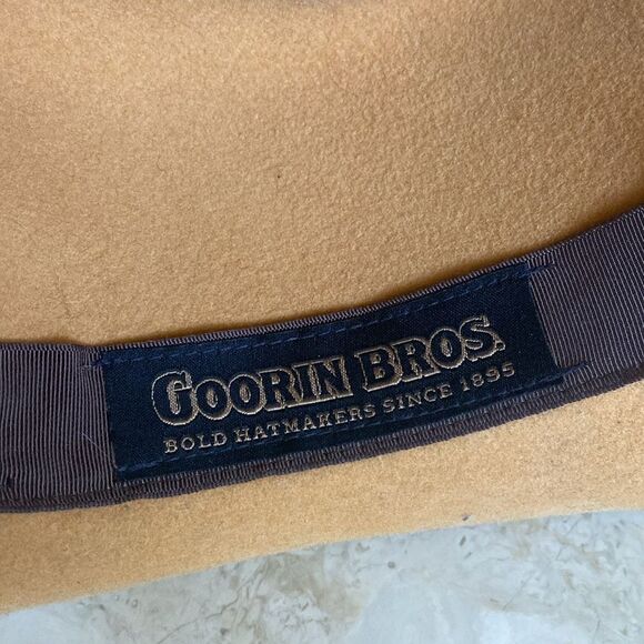 Vintage Goorin Bros. Wool Felt Wide Brim Fedora Hat - Picture 10 of 11